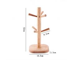 Xinxinchaoshi-Portatazze Scolapiatti Portabicchieri in Legno Portaoggetti Scaffale da Cucina Scaffale per Esposizione Scaffale da Cucina per stoviglie