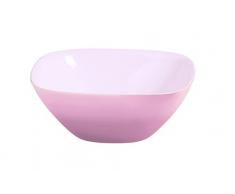 Guzzini Glam Insalatiera, Plastica, Rosa/Rosa Pastello, 20x20x7.5 cm
