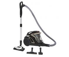 Hoover H-POWER HP720PET – Aspirapolvere senza sacchetto, ciclonico, spazzola pelo di animale, parquet, pavimenti duri e tappeti, filtro HEPA 68dBA, 850W, serbatoio One Touch 2L, cavo 9m, plastica, oro