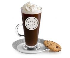 Bicchiere per latte macchiato - In vetro - Incisione personalizzata - 360 ml - Tazza per caffellatte - Cioccolata calda - Per compleanno - Per uomo - Per Lui - capo