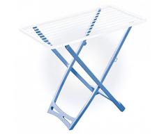 Gimi Cucciolo Stendibiancheria da Pavimento in Resina 100%, Stendino da 10 m, bianco, plastica