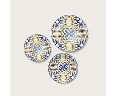 ARCA - Servizio Di Piatti Da 18 pezzi VIETRI - 6 Piatti Piani - 6 Piatti Fondi - 6 Piatti Dessert in fine porcellana