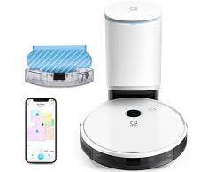 yeedi vac Station Robot Aspirapolvere Lavapavimenti con Stazione di Svuotamento Automatico, 3000Pa di aspirazione, Autonomia 200min, Pulizia Personalizzata, Controllo App & Alexa