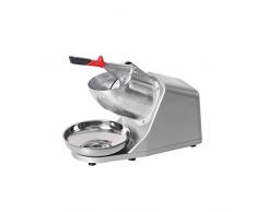 Elettrico - Tritaghiaccio CE rasoio macchina Snow Cone Maker rasato ghiaccio Smoothie corpo in lega di alluminio Base in plastica Polonia stock