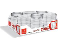 Bormioli Cube Confezione Bicchieri, 6 unitÃ 