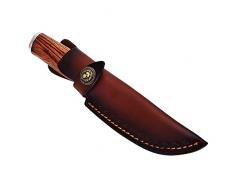Fodero per coltello in pelle, fondina per coltello dritto Custodia per coltello da cintura per coltello per caccia, tempo libero e cucina