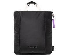 Desigual Bols_Happy Bag Estambul, Borsa per la Spesa Donna, Nero, Taglia Unica