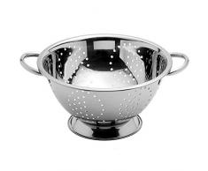 Arga - Scolapasta in Acciaio Inox con Maniglie e Base di Supporto - Ø 20 cm