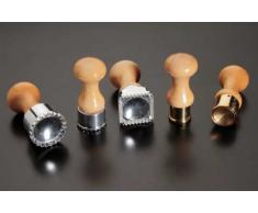 BB&B CASALINGHI SNC TAGLIARAVIOLI stampo ottone liscio con espulsore impugnatura legno mm 34 tondo