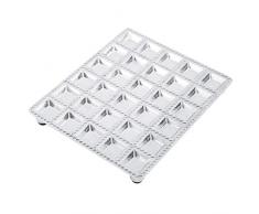 Stampo per ravioli per gnocchi, stampo per ravioli per gnocchi in acciaio inossidabile durevole per cucina domestica Cucinare Mini quadrati Ravioli Maker