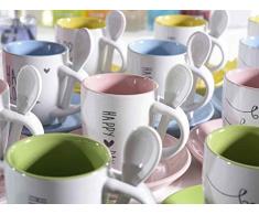 Ideapiu 12 Tazzina da caffè in Ceramica Colorata con piattino