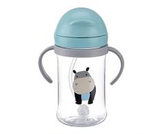 Biberon Tazza di Apprendimento, Tazza con Cannuccia per Bambini,Tazza di Cannuccia per Bambini,Tazza per Bambini,a Prova di Perdite, Bottiglia per Bevande di Transizione per Neonati E Bambini Piccoli