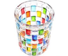 Kichvoe Bicchieri Vino A Mosaico Bicchieri Bere Bevanda Birra Succo Dacqua Coppa Martini Calice Champagne Bicchieri Cocktail Per Feste Dessert Coppa Gelato