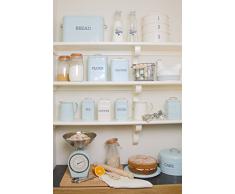 Kitchen Craft Living Nostalgia - Contenitore Porta Pane in Acciaio, Colore: Blu