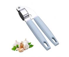 Schiaccia Aglio,Spremiaglio,Garlic Press,Spremiaglio Manuale,Spremiaglio in Acciaio Inossidabile,Spremiaglio Professionale,Pressa Aglio,per Tagliare lo Zenzero e lAglio,Facile da Pulire,Casa/Cucina