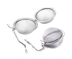 2 pezzi Filtro palla Infusore per il tè Colino da tè Durevole da Tè