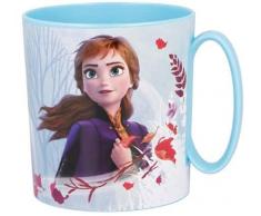 ILS I LOVE SHOPPING Tazza Bicchiere in plastica 350ml per Microonde con manico Bambini colazione BPA-free (Frozen)
