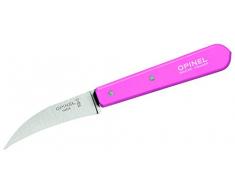 Opinel Gemüsemesser No mit rosanem Buchenholzgriff, Coltello per Verdure n. 114 con Manico in Legno di faggio rosano Unisex-Adulto, Blu, M