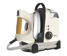 VIOLA Espresso Ferro da Stiro a Vapore con Caldaia in Acciaio da 3,5 Bar, Stira a Secco e Stiratura Verticale, Design italiano Brevettato, Ferro Professionale, Stirare Facile, Compatto, Stirella Beige