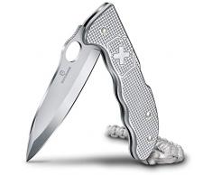Victorinox, Hunter Pro M Alox, coltellino svizzero (4 funzioni, lama bloccabile estremamente robusta, clip con cinturino) colore argento