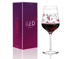 Ritzenhoff 3000017 Design calice da vino, Sandra Brandhofer, autunno 2015, rosso