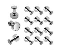 MOPPRO Magneti 12 Pezzi, calamite piccole potenti al Neodimio, magnete potente frigorifero, magneti per lavagna magnetica con Scatola per Stoccaggio Gratuitaet, Adatto per homeschool, ufficio