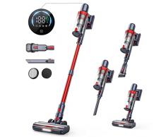 HONITURE Aspirapolvere Senza Fili 400W/33Kpa, Scopa Elettrica Senza Fili Potente con Touch Screen LCD, Autonomia 50 Min, 4 in 1 Aspirapolvere Senza Fili Potente, per Tappeti/Peli Animali S13.