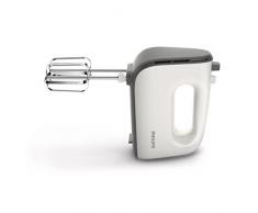 Philips Cucina Mixer Philips HR3740/00 Daily Collection Sbattitore Elettrico con Ganci per Impasto, 450 W, ABS Synthetics, Stainless Steel, 5 velocità, Bianco