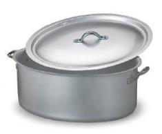 Pentole Agnelli Casseruola Ovale, Alluminio, Argento, 30 Cm