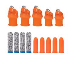 MoonSing Coltello a Pollice in Silicone, Coltello da Giardinaggio Copridita, Giardino Dito Separatore con Coperchio da Dita Protezione per Raccolta Taglio di Ortaggi Frutta Fragola, 14Pcs