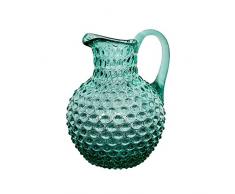 Chehoma Caraffa Cristallo Punte di Diamante Verde Acqua 23 x 17 x 19 cm