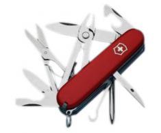 Victorinox, Deluxe Tinker, coltellino tascabile (17 funzioni, cacciavite Phillips, pinza combinata, forbici) colore rosso