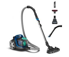 Philips 5000 Series Aspirapolvere Senza Sacco - Motore Da 900 W, Tecnologia PowerCyclone 7, Filtro Allergy H13, Spazzola TriActive LED, Compatto E Leggero (FC9557/09)