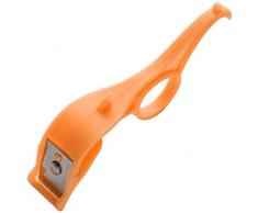 Pela arance Pela Frutta Peeling Strumento Gadget da Cucina per Patate Cetriolo Carote, Arancio Nützlich und praktisch
