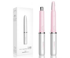 TOUCHBeauty Tagliapeli Sopracciglia Donna,Epilatore Rifinitore di Precisione per Naso,Orecchie, Sopracciglia, Bikini,Viso e Corpo,Impermeabile AG-1458