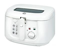 MiTA - Friggitrice da 1800W con cestello ellolio da 2.5L. Termostato regolabile, coperchio removibile e interno anti-aderente.