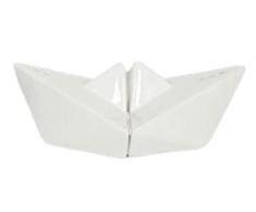 BARBACADO Sale e pepe barca, saliera pepiera a forma di barca, sale e pepe con bordo di mare, sale e pepe, bianco, 12,5x7x5cm