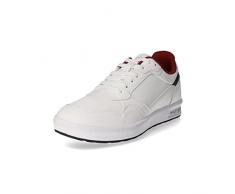 Tommy Hilfiger Tazza Moderna Leggera Lea, Sneaker Cupsole Uomo, Bianco, 41 EU