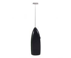 4 colori alla moda bevande calde latte caffè montalatte Eggbeater Foamer Mixer elettrico agitatore(Black)