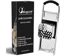 Bugucat Spaetzle Maker, Grattugia, Spatzle Attrezzo Utensili da Cucina Multifunzione, DIY Grattugia per Spatzle in Acciaio Inox, Macchina per Pasta Manuale per Spaetzle e Noodles Fatti in Casa