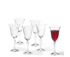 LEONARDO 017734 - Set 6 Bicchieri da Vino Rosso Volterra