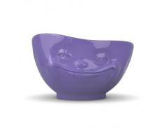 Fiftyeight T010111 - Ciotola da colazione con faccina sorridente, in porcellana lilla