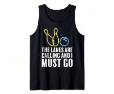 Ciotola Uomini Donne Bowling Ball Pins Lanes Stanno Chiamando Regalo Canotta