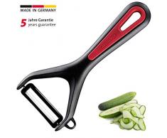 Westmark Pelaverdure/Pela-asparagi con lama in ceramica e punta, Gallant, Nero/Rosso, 291122E1