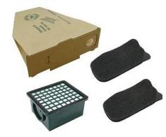 Set da 10 Sacchetti per Aspirapolvere, 1 Hepafilter, 2 Filtri Motore Indicato Adatto per Vorwerk Foletto Kobold 130 131
