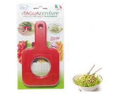 ItalyStore La Dupla tagliaverdure taglia puntarelle affetta verdure a cubetti piccoli taglia verdura 4x4 mm