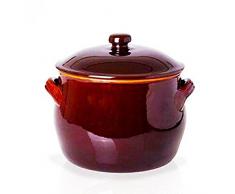 Benegiamo Arte E Terracotta BNG065 Pentola con Coperchio, Multicolore