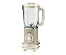Ariete 568 Frullatore Vintage - Frullatore con 500 watt e tazza graduata da 1,5 litri, 2 velocità + pulse, in colore Beige pastello