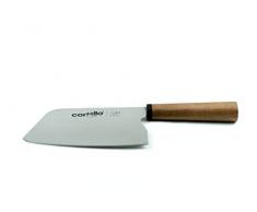 Sanelli Ambrogio - CORTELLO, Coltello Professionale da Chef. Lama in Acciaio Nitro-B, 17,5 Cm. Manico in Legno di Noce ed Ebano