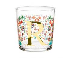 KASANOVA Bicchiere In Vetro Borosilicato 380 Ml Con Scritta 'Ciao' Colorata In Rilievo - Design Benny Setti - 2